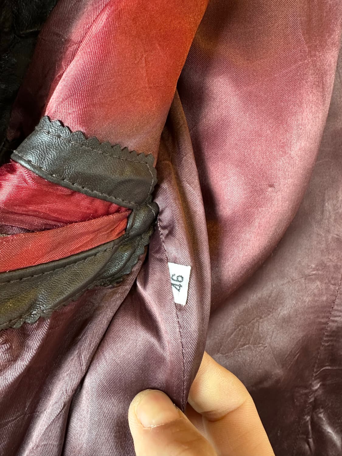 90s 리얼 레더 웨스턴 레더 블레이져 자켓 상품이미지10