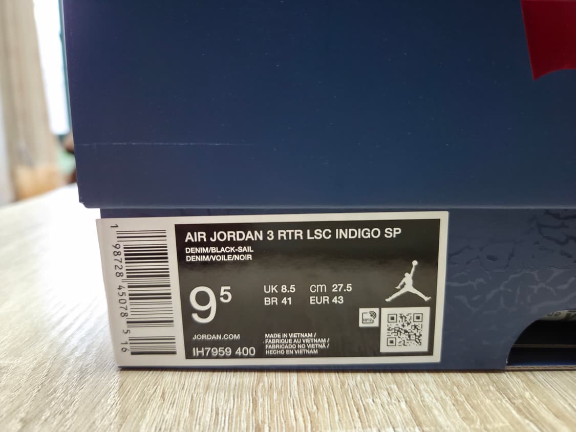 [275]조던3 리바이스 인디고 짐레드 상품이미지2