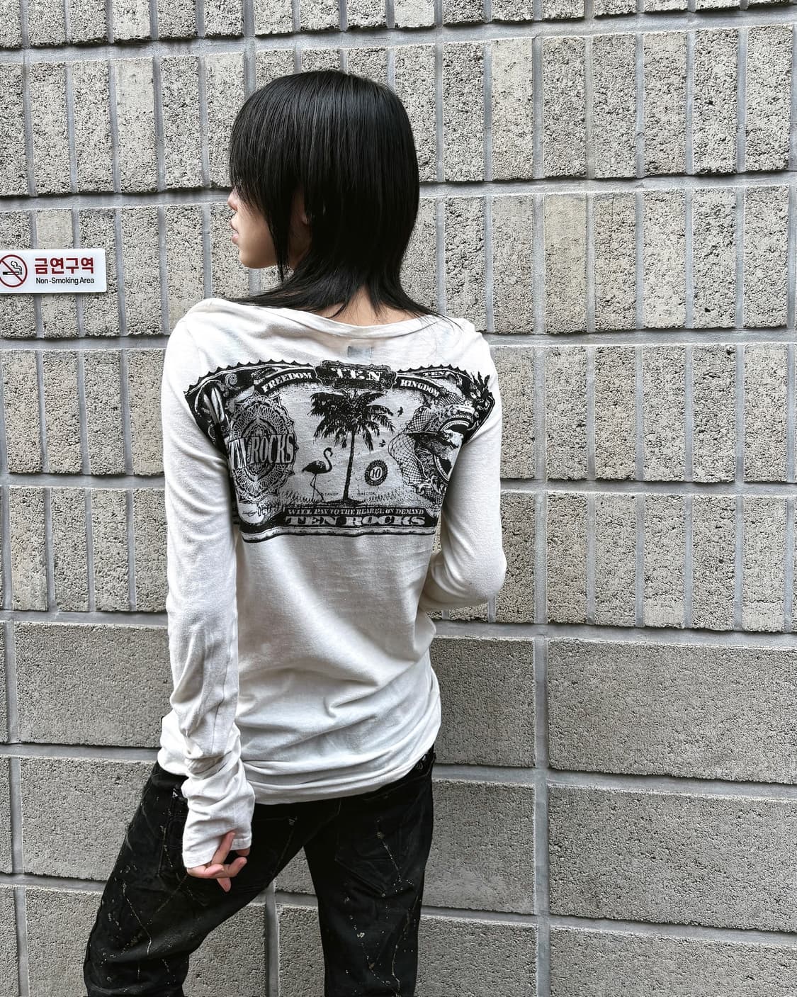 LGB 그런지 아트워크 롱 슬리브 상품이미지3