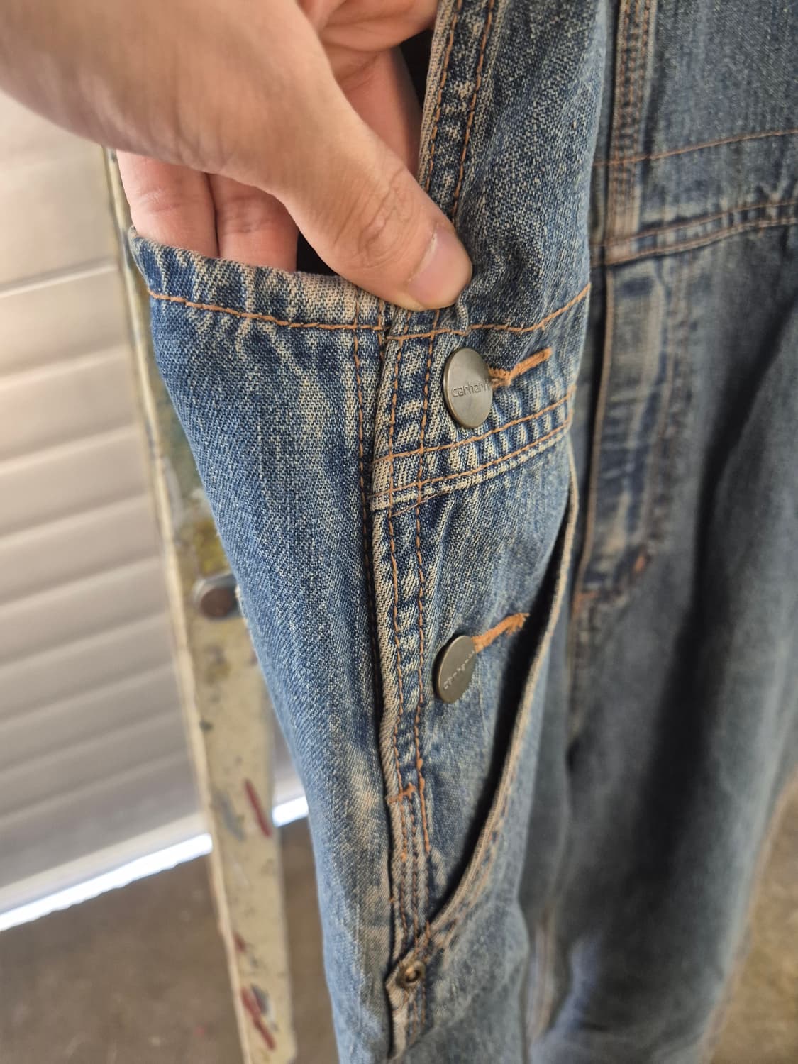 칼하트 데님 오버롤  상품이미지8