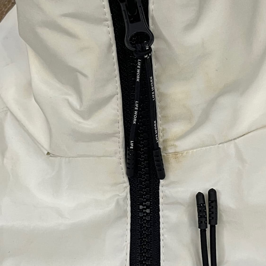 [정품/L] 라이프워크 화이트 바람막이 자켓 b15 상품이미지5