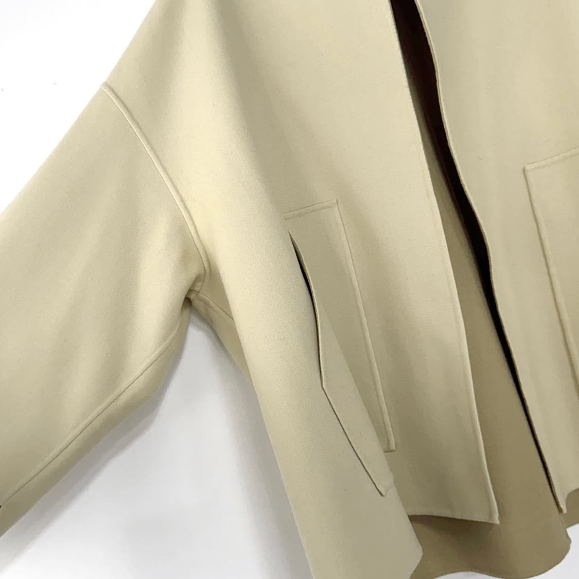 오라리 AURALEE 멜튼 노칼라 블루종 재킷 상품이미지5