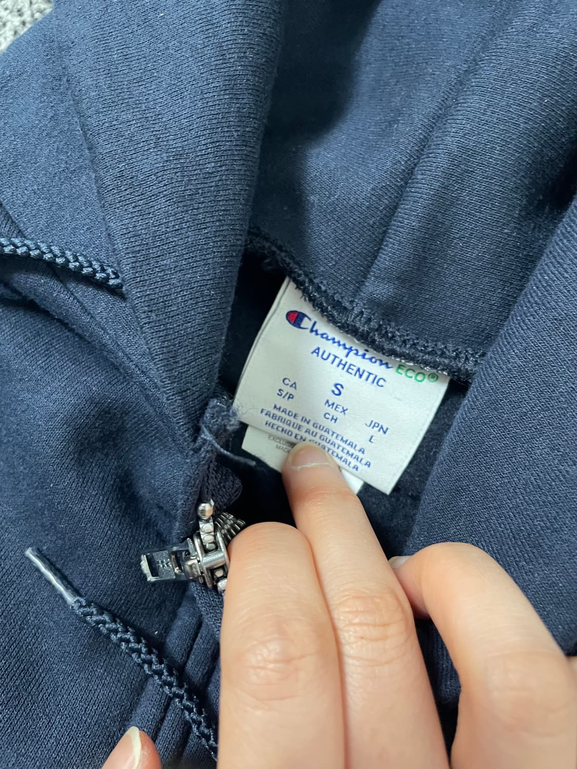 빈티지9. 챔피온 캐나다 토론토 UNIV. 네이비 후드집업 스웻 후디 상품이미지4