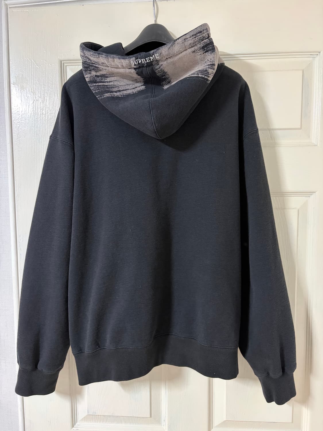 (M) 23ss 슈프림x디바인 후드 집업 블랙 상품이미지3