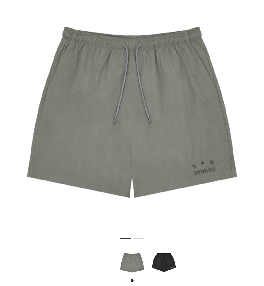 아이앱 스튜디오 우븐 쇼츠 그레이 23FW (XL) 상품이미지1