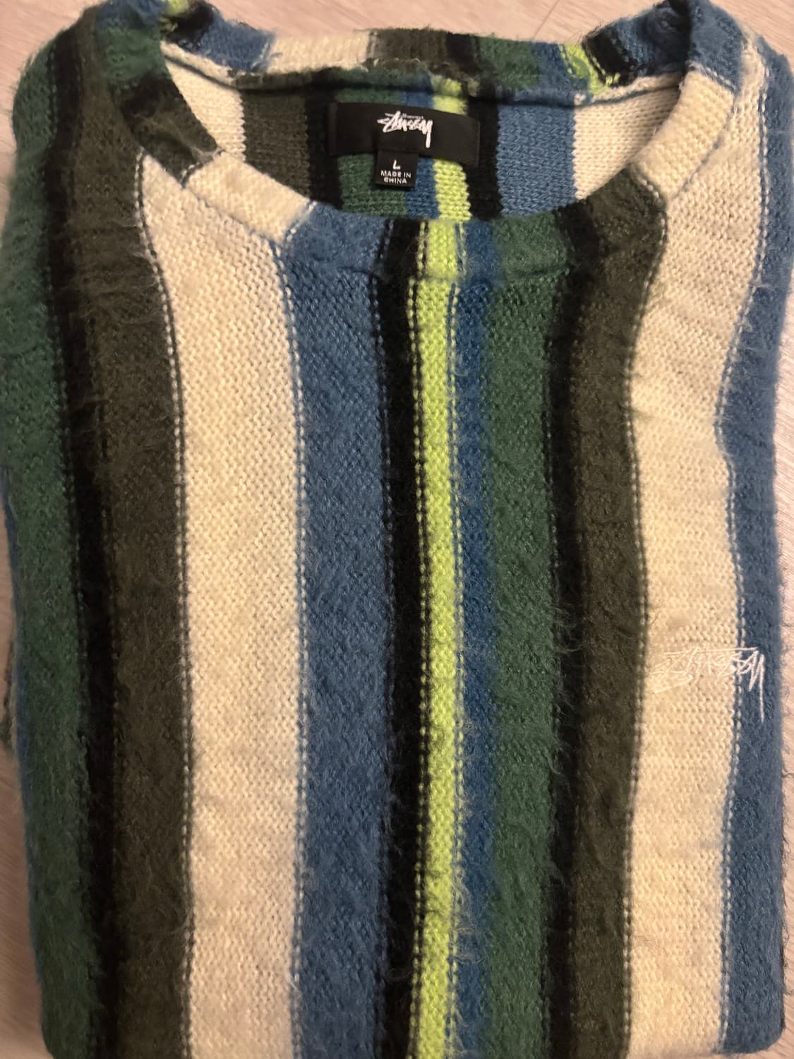 스투시 버티칼 스트라이프 크루넥 니트 상품이미지5