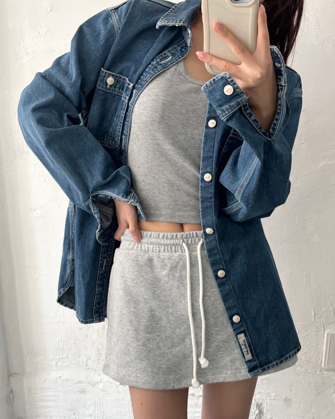 Carhartt 칼하트 중청 컬러 포켓 데님 셔츠자켓 상품이미지1