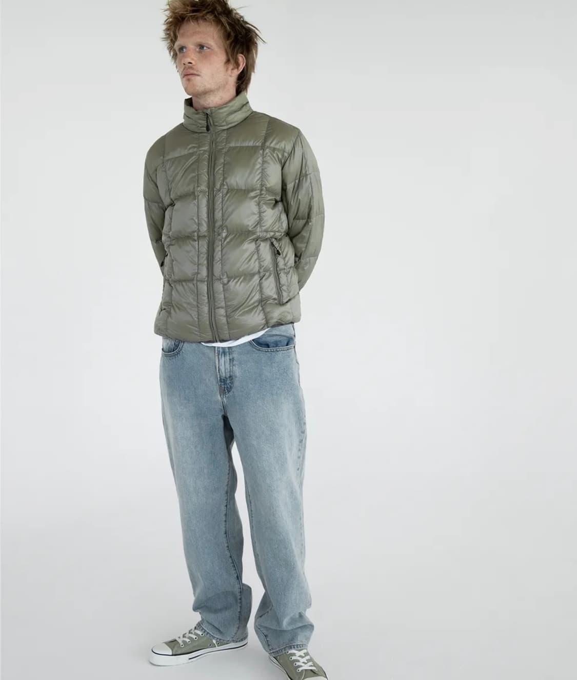 디스이즈네버댓 light down jacket dark sage 상품이미지1