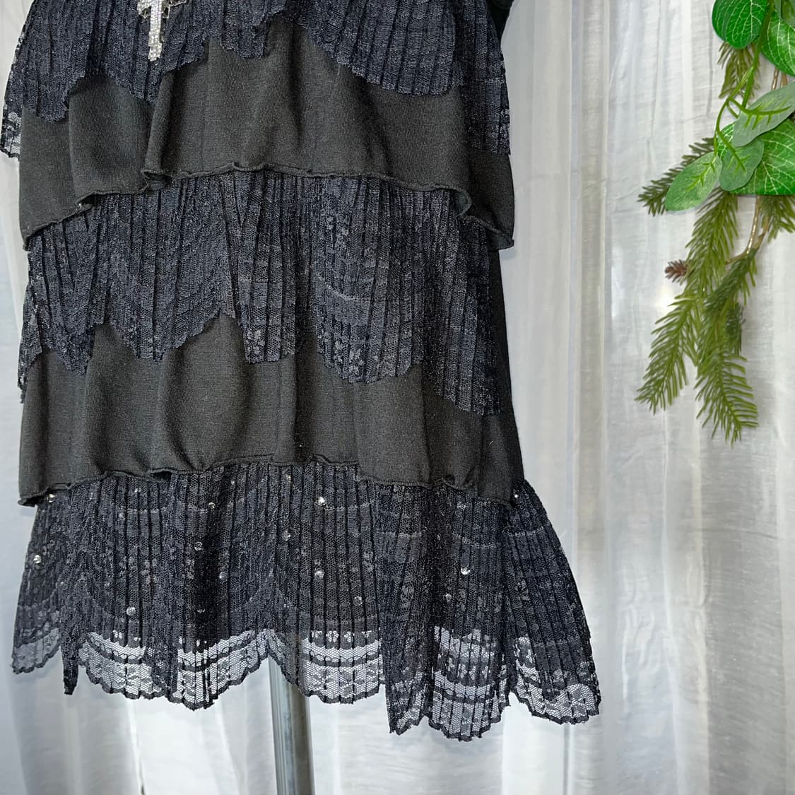 고스 펑크 레이스 나시탑 상품이미지2