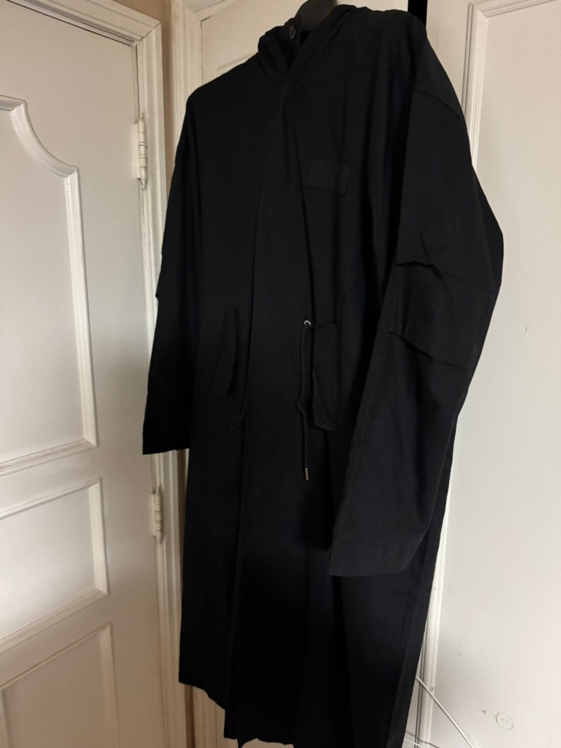 M-51 후디드 롱 코트 블랙 상품이미지2