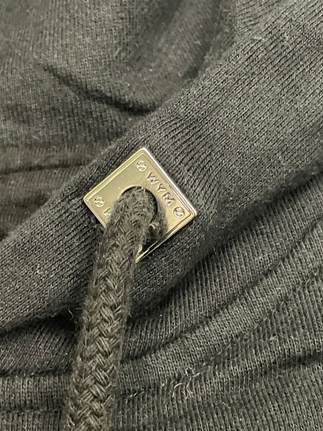 우영미 플라워 백로고 후드 블랙 23FW 상품이미지10