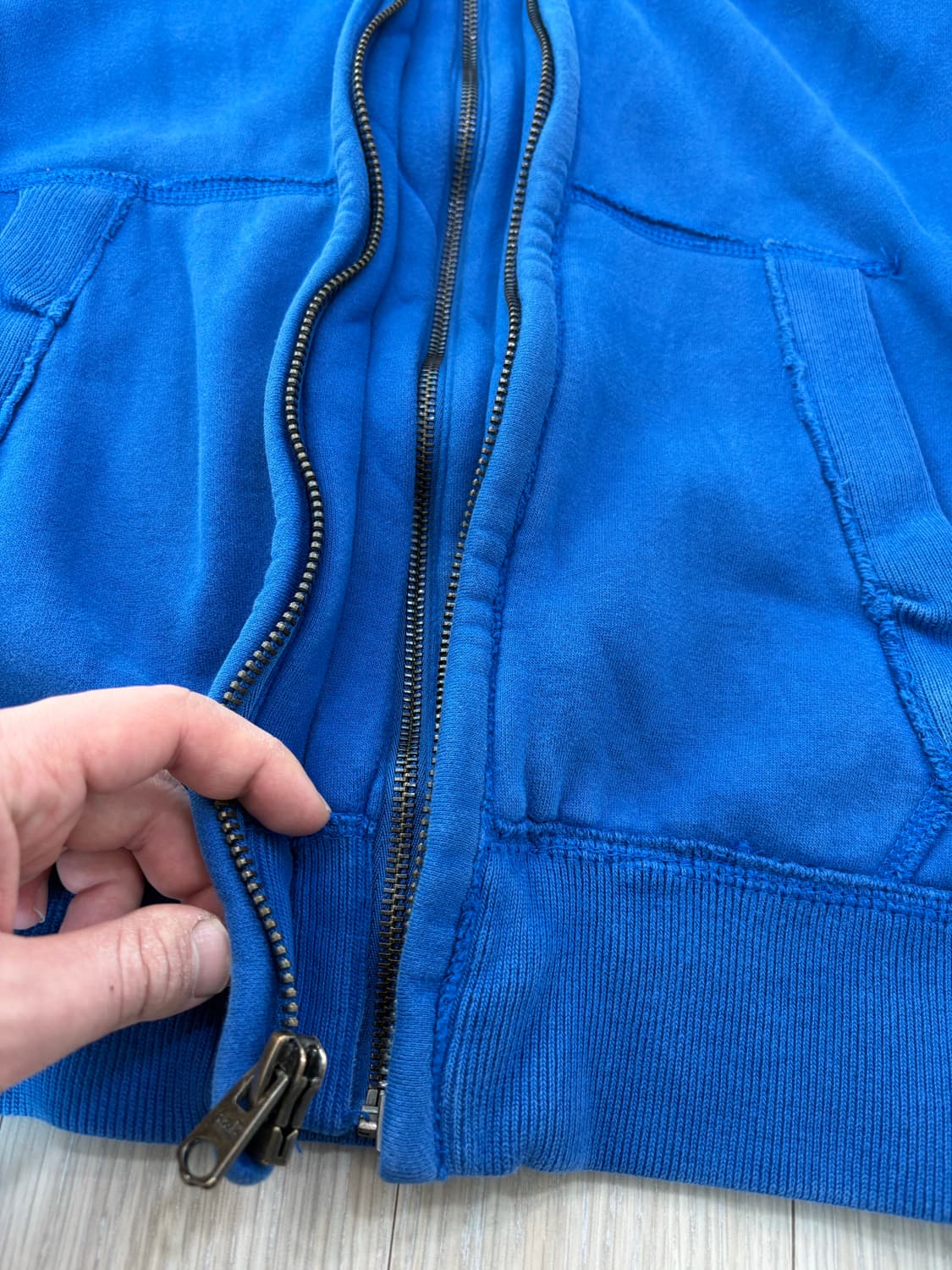 아베크롬비 순록 로고 후드집업 블루 상품이미지5