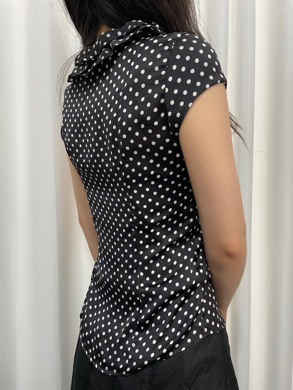 nara camicie dot blouse 상품이미지3