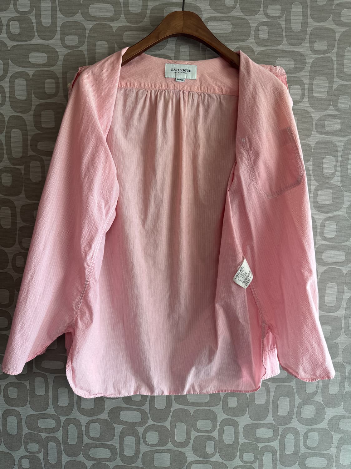 EASTLOGUE 이스트로그 핑크 셔츠 상품이미지4