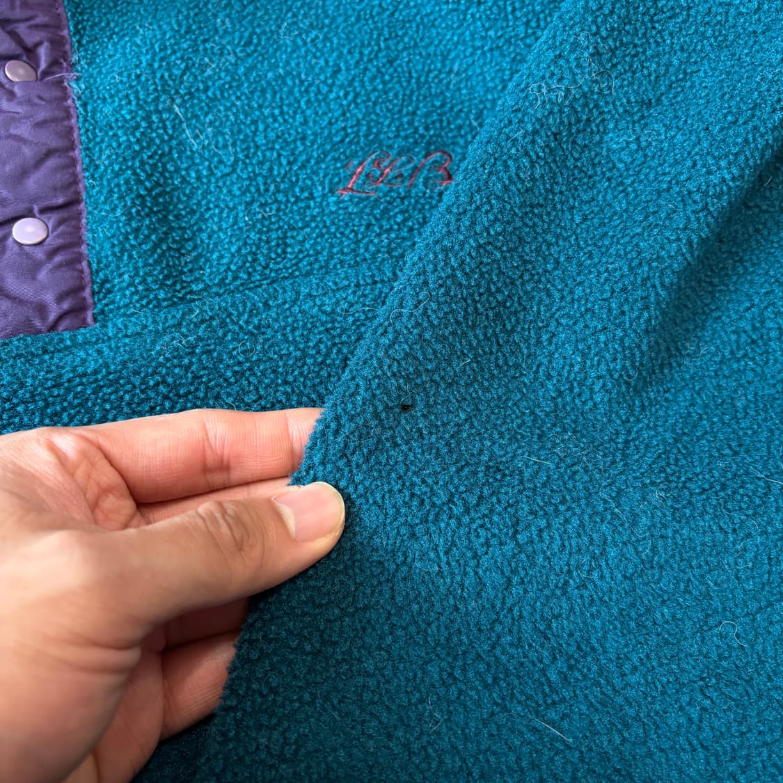 90s L.L.bean 90년대 생산 엘엘빈 그린 플리스 신칠라  상품이미지7