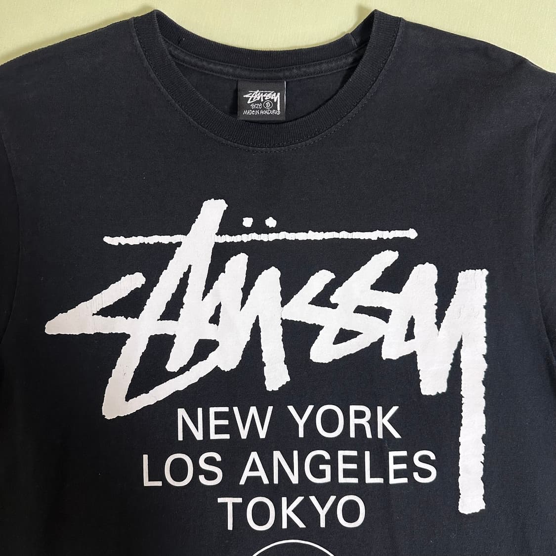 스투시 월드투어 티셔츠 반팔 블랙 상품이미지3