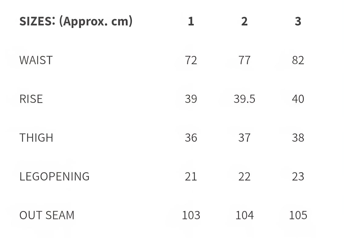 moif 모이프 UNIFORM PANTS BLACK NC 2 사이즈 상품이미지5