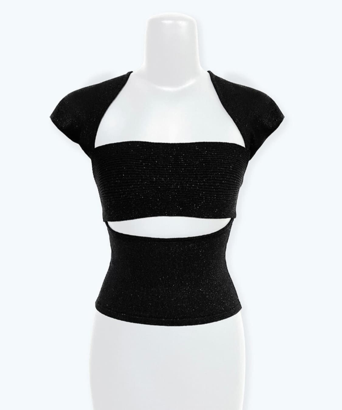 TFRL 티에파렐 메탈릭 백리스+튜브탑 세트 베이지 새상품 상품이미지6