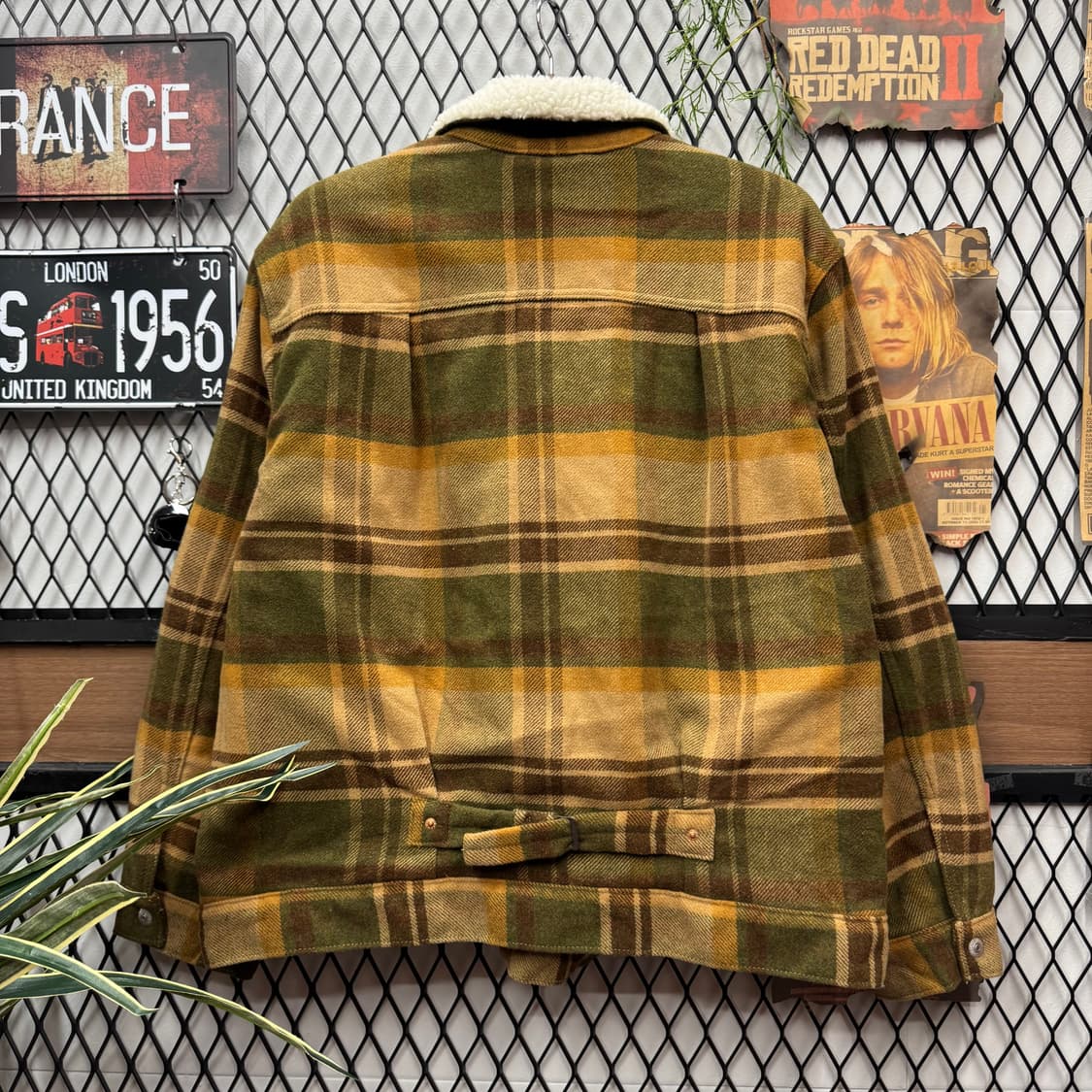 리바이스 타입 3 프리미엄 체크 쉐르파 트러커 자켓 베이지 XL 상품이미지2