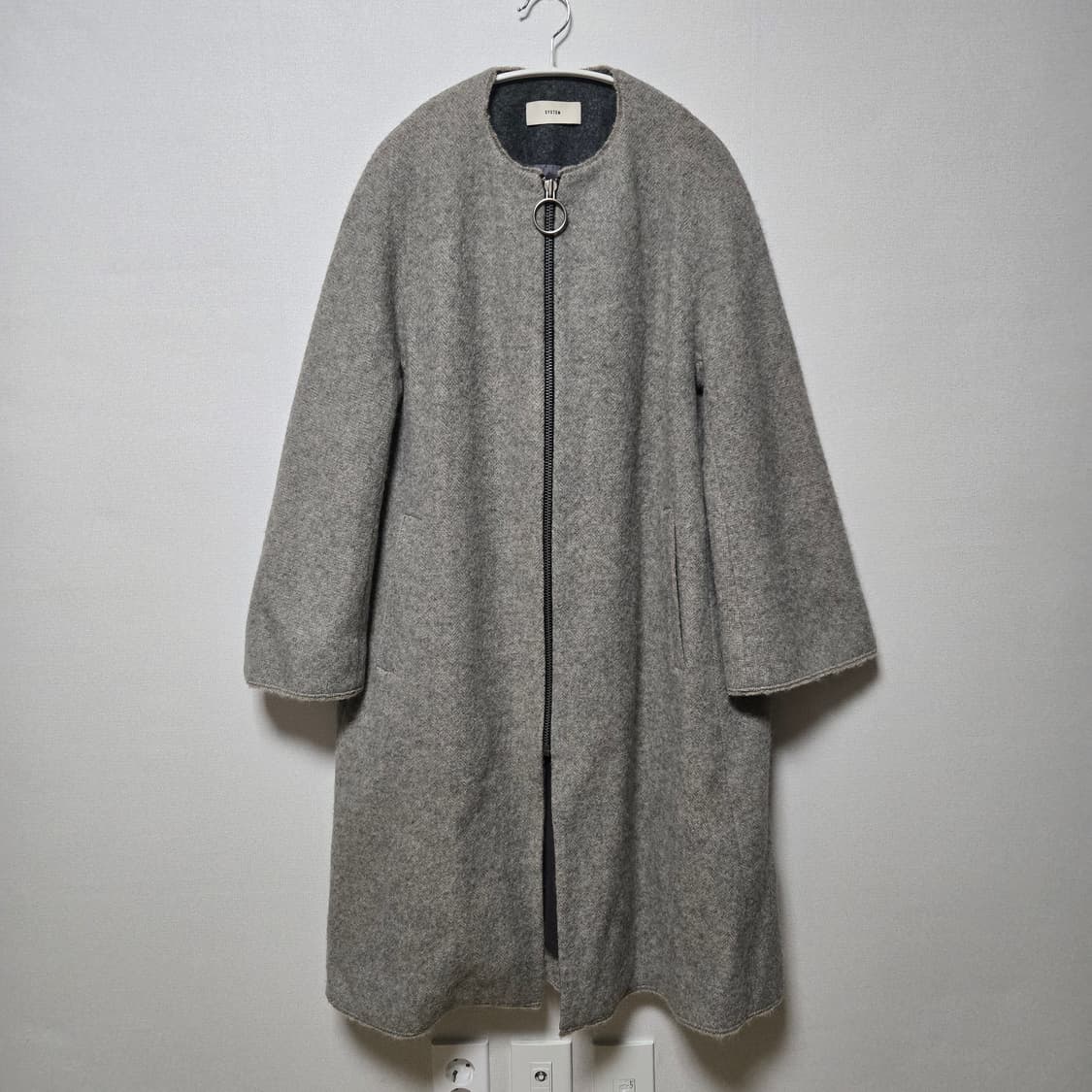 시스템 알파카 집업 코트 / 여성 코트 / 여자 코트  상품이미지1