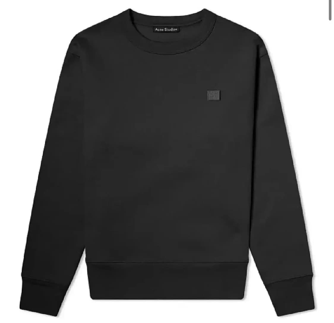 [새상품] 아크네 페어뷰 맨투맨 XS 블랙 상품이미지1