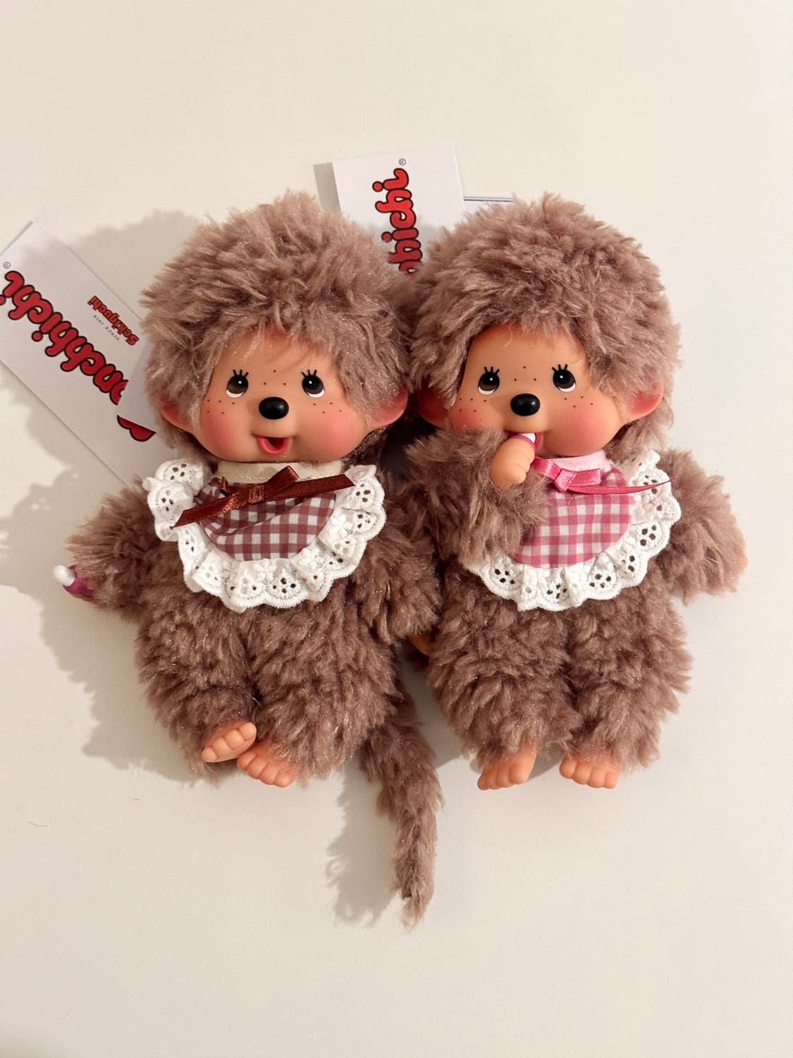 (새상품) 몬치치 모코모코 스위트 브라운 인형 (턱받이 브라운) 상품이미지3