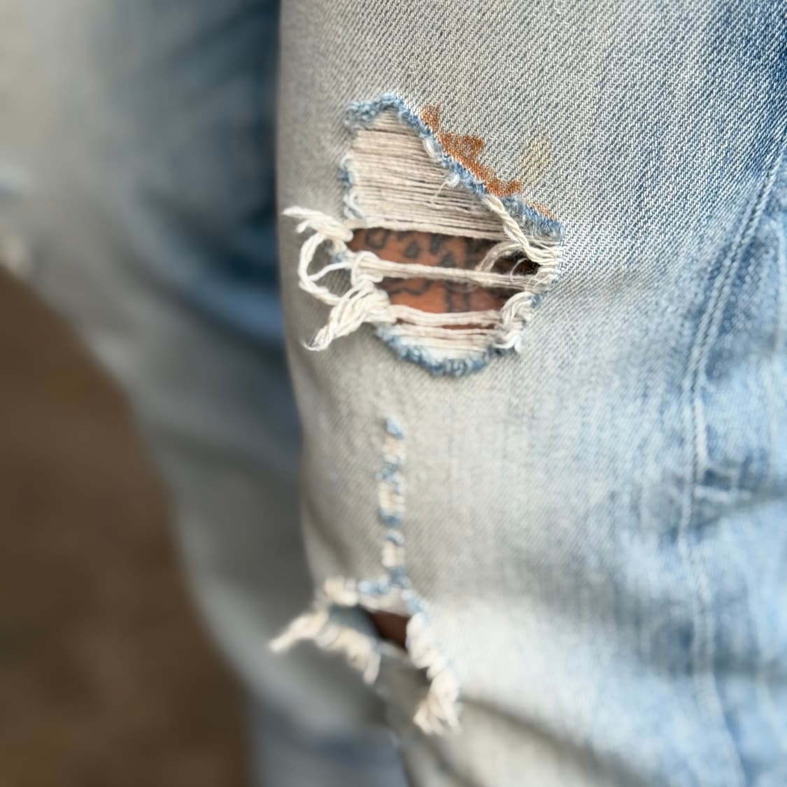 리바이스 501 데미지 데님 팬츠 32 상품이미지10