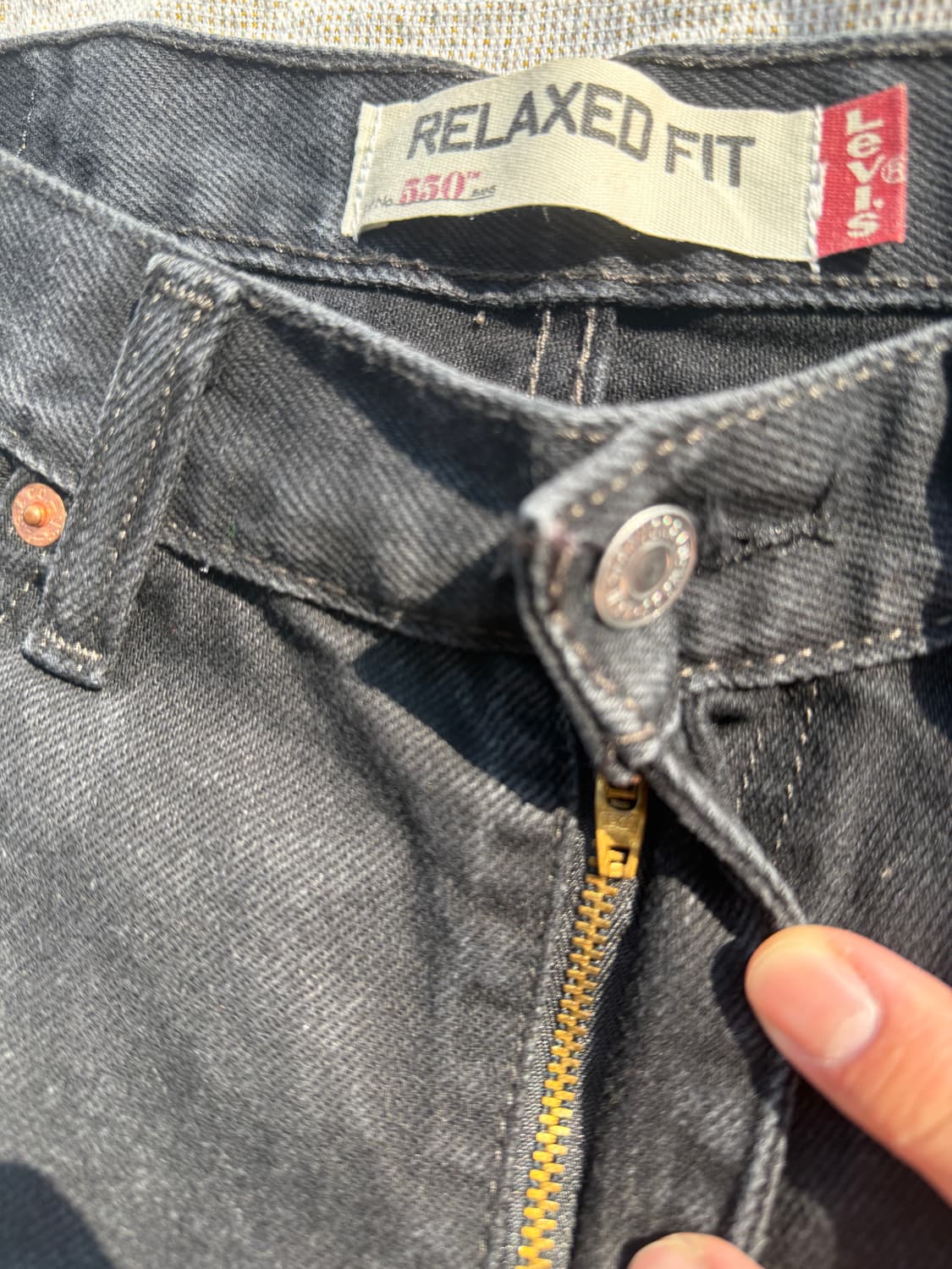 리바이스 550 흑청 33/32 상품이미지4
