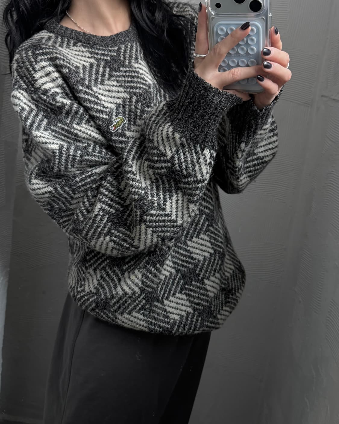 Lacoste 라코스테 지오메트릭패턴 울 니트 상품이미지9