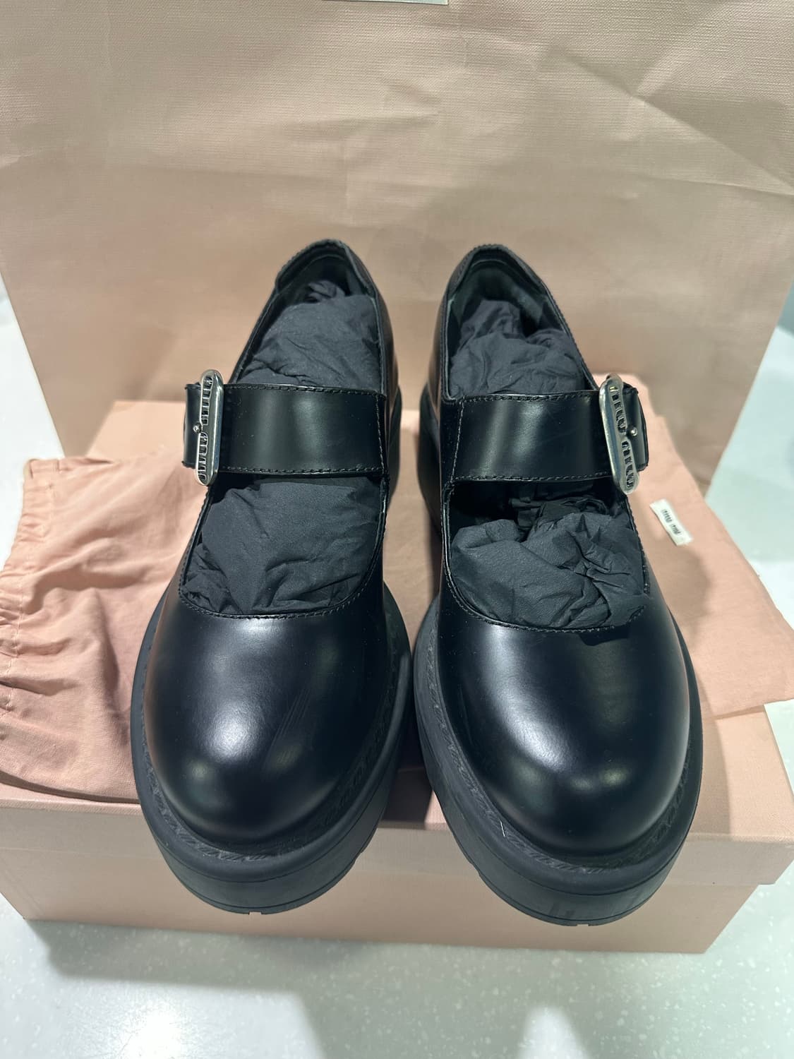 미우미우 메리제인 버클 플랫폼 슈즈 38 상품이미지2