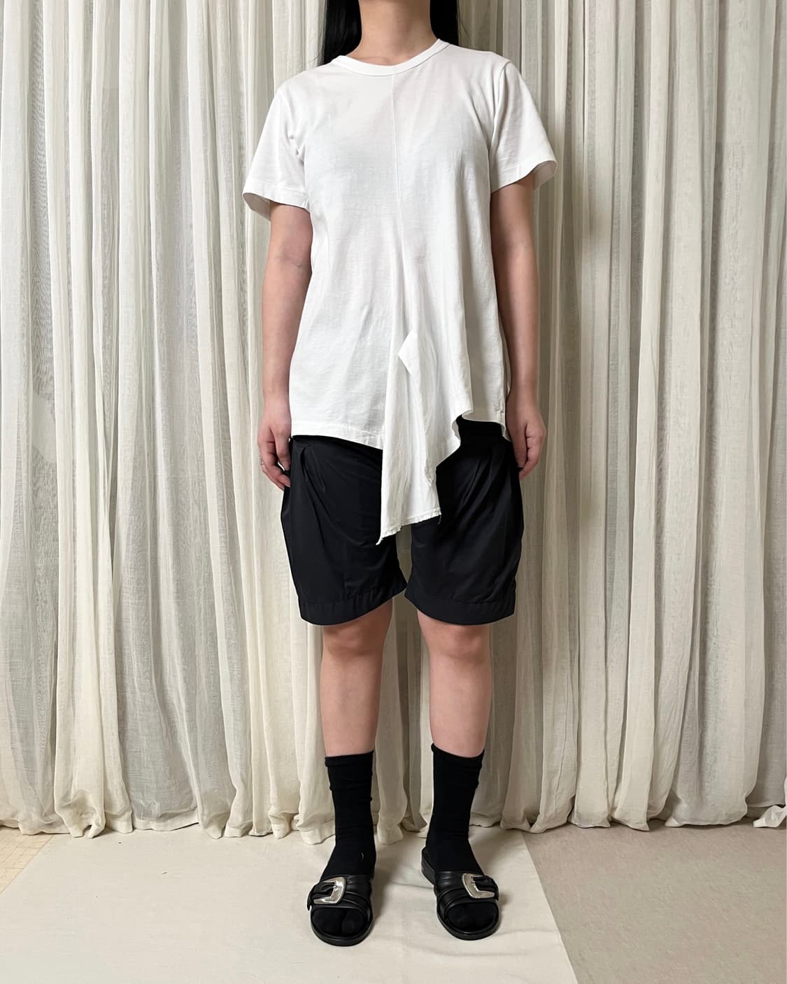 꼼데가르송 컷오프 플레어 롱 티셔츠 comme des garcons 상품이미지7