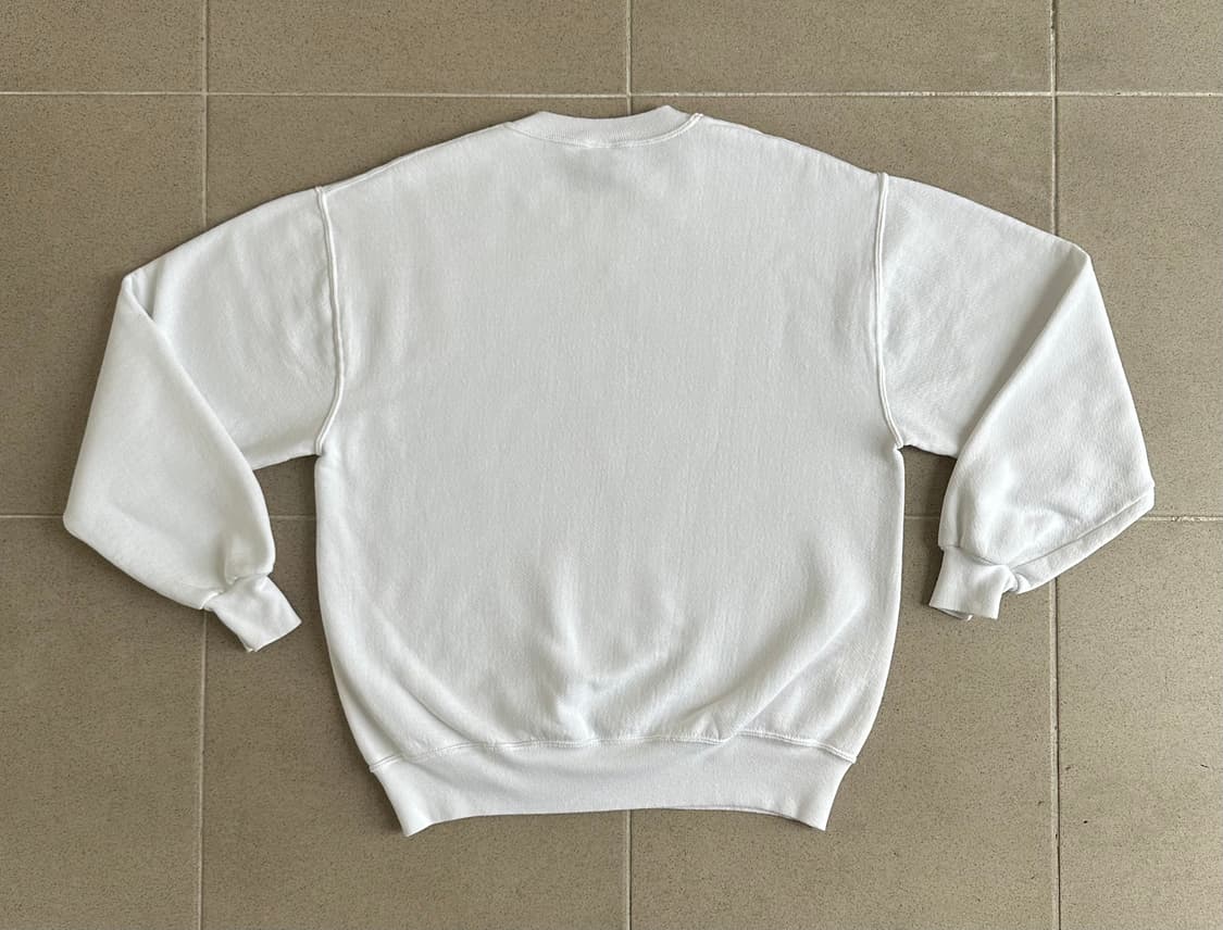 90s 빈티지 러셀 스웻셔츠 화이트 L USA 상품이미지2