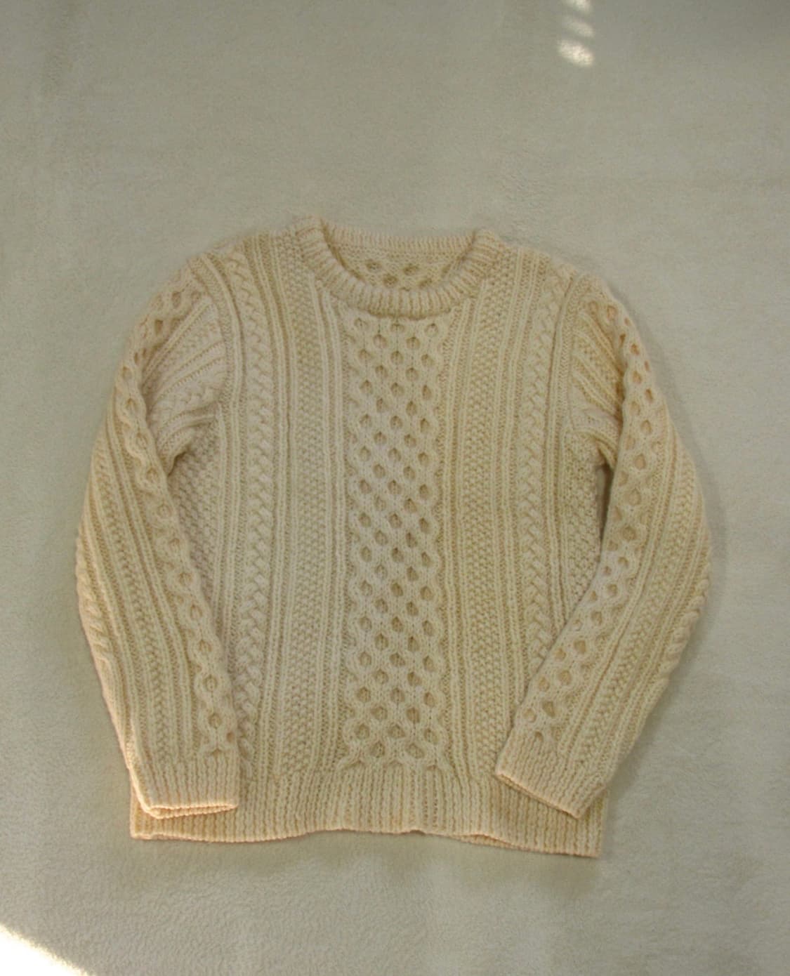 겨울 도톰 케이블 니트 아이보리 상품이미지1