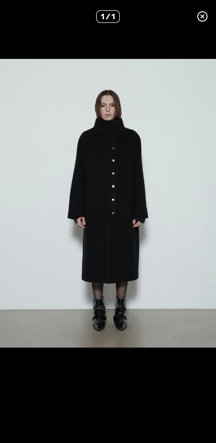 구해요) 쓰리투에이티 snap button wool coat 코트 상품이미지1