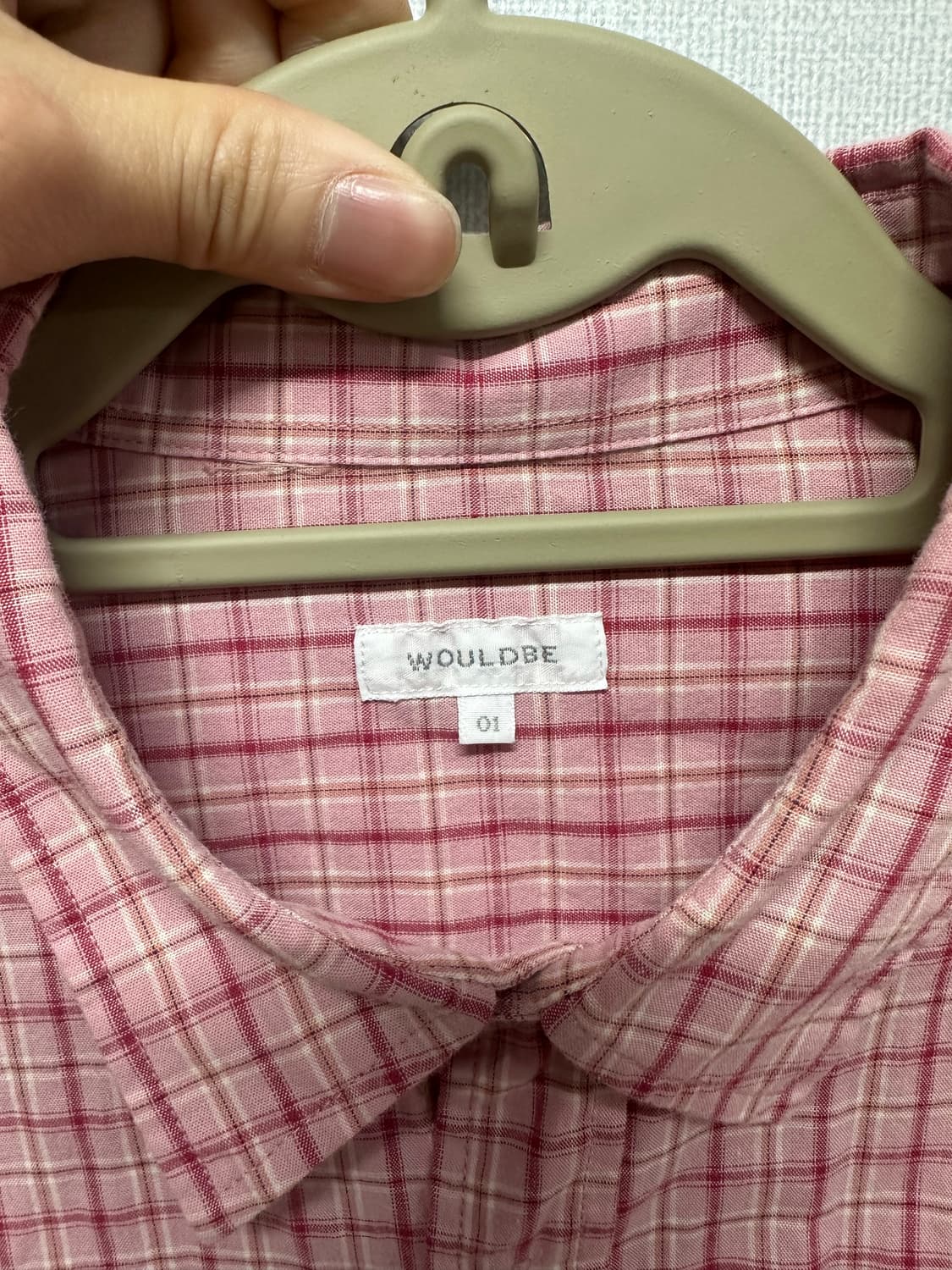 우드비 릴렉스드 체크셔츠(핑크) 상품이미지3