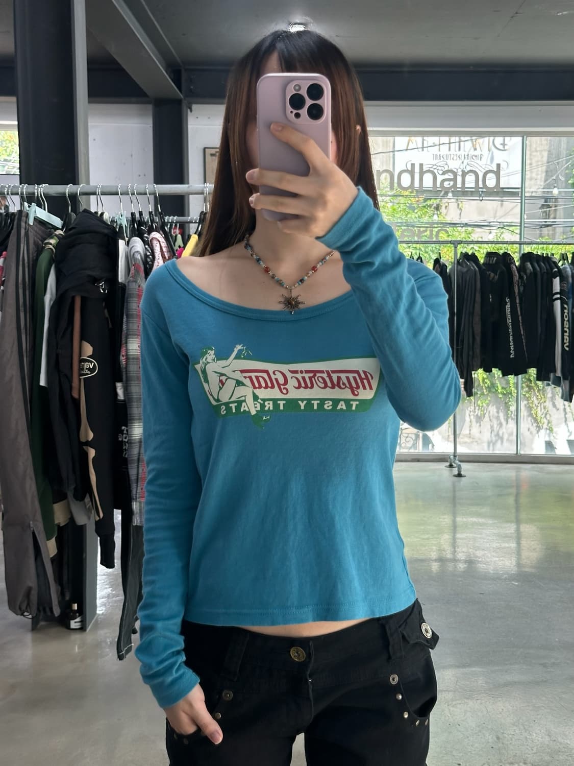 히스테릭글래머 Dizzy & Milky 프린팅 롱슬리브 티셔츠 상품이미지2