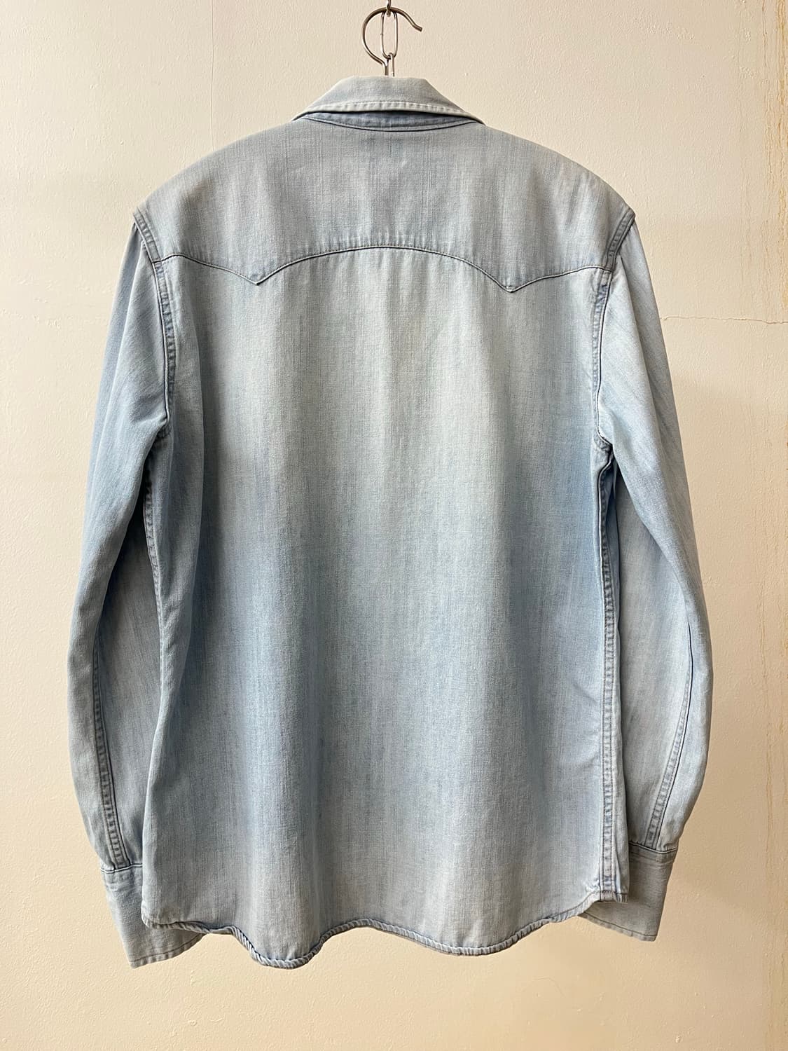빈티지 Lee 웨스턴 셔츠 연청 상품이미지3