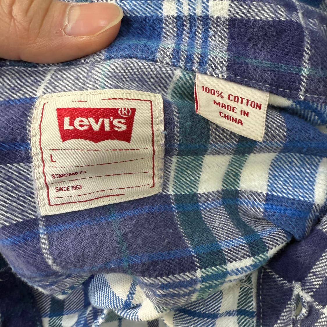 [L] 리바이스 체크셔츠 1229T1 상품이미지3