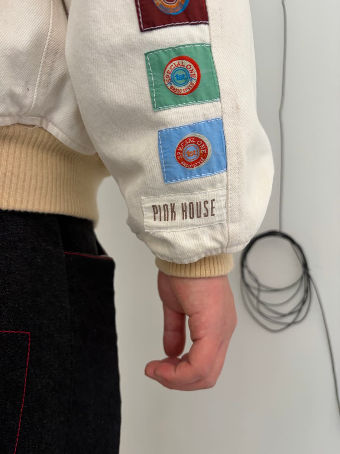 90’s Pink House signature patch bomber  상품이미지10