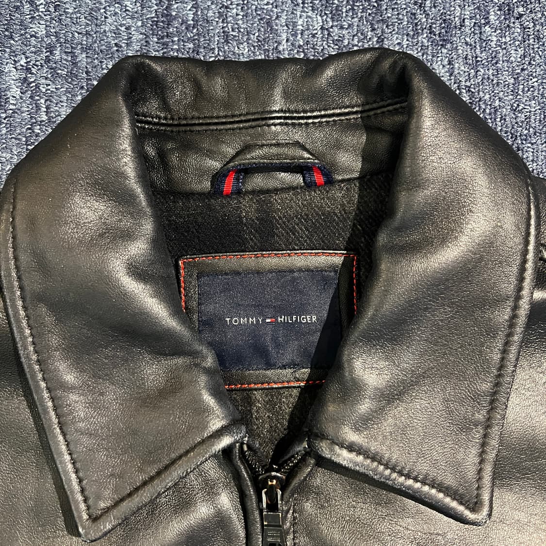 빈티지 00s 타미힐피거 가죽 자켓 상품이미지5