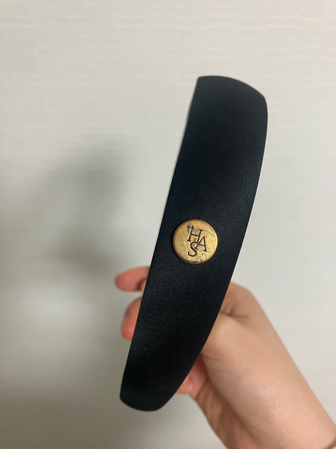 하스 블랙 와이드 헤어밴드 LV056 상품이미지3