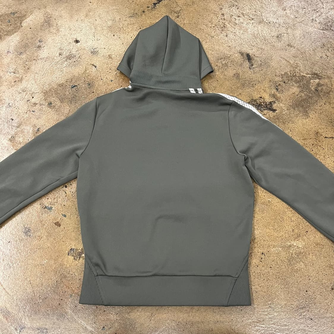 아디다스 카키 도트 트랙탑 후플 플락 후드집업 져지 트랙탑 90 상품이미지4