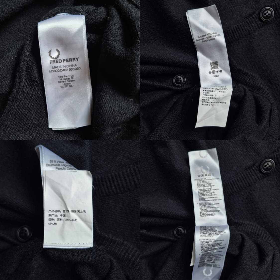 [XL] 프레드페리 울코튼 가디건 상품이미지9