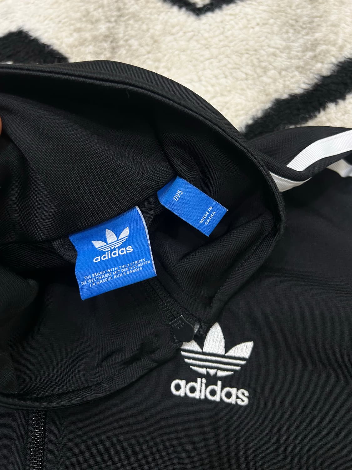 [M]아디다스 빅로고 파이어버드 져지/블랙 상품이미지5