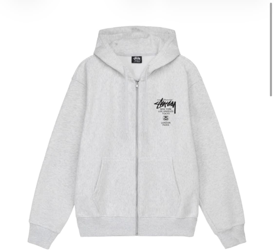 스투시 월드투어 후드집업 M 상품이미지1