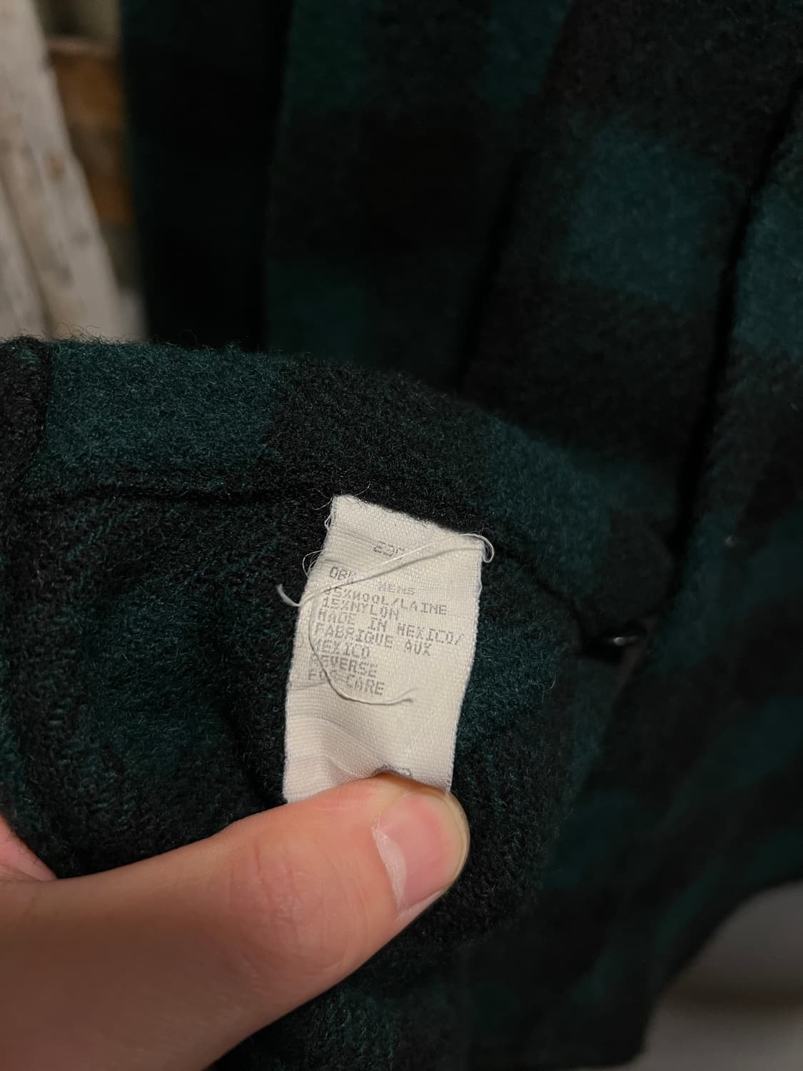 [2XL]울리치 USA 그린 버팔로 체크 울 셔츠 상품이미지5