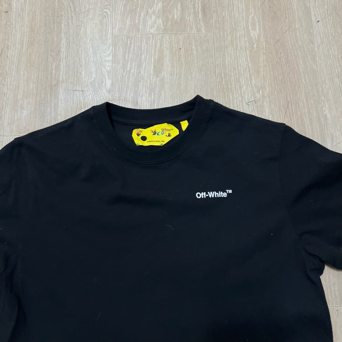 오프화이트 키즈 로고 라운드 반팔티 10사이즈  상품이미지2