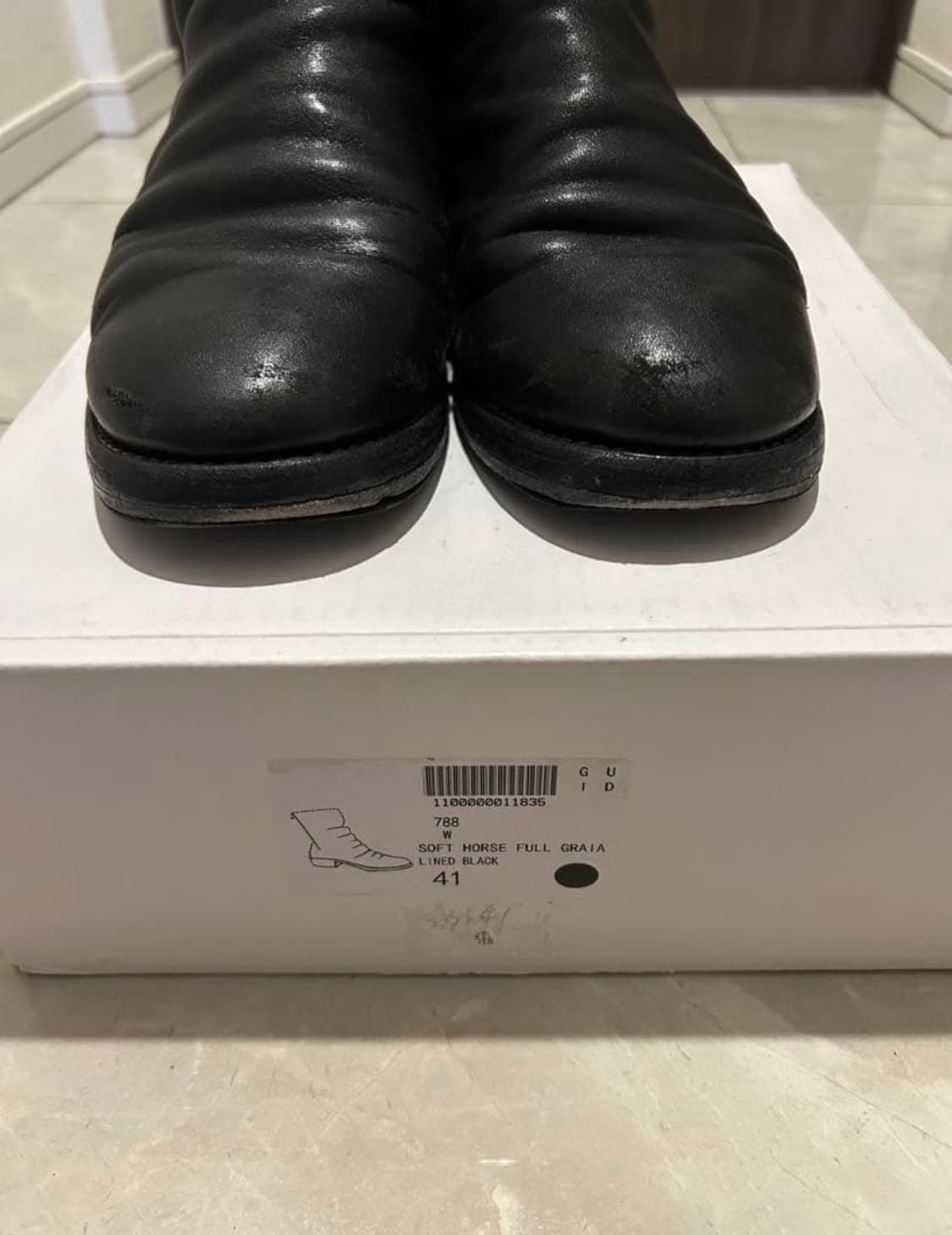 구이디 788 백지퍼 홀스 스킨 부츠 41 상품이미지4