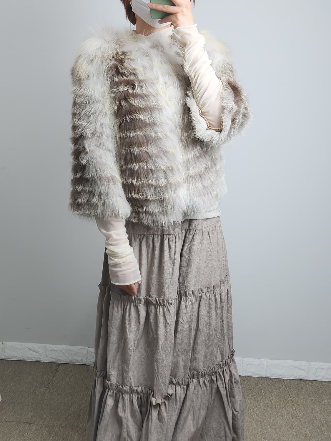 폭스 퍼 자켓 상품이미지4