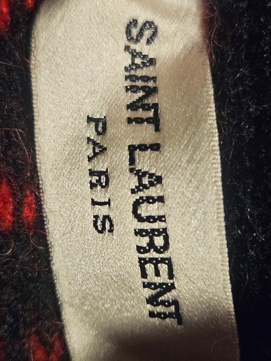 SAINT LAURENT PARIS 체크 니트  상품이미지5